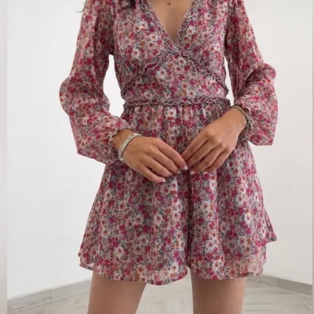 Miami Francesca Floral Long Sleeve Romper